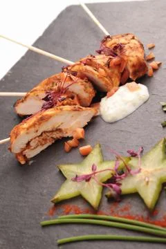 Mixed canapes Stock Photos