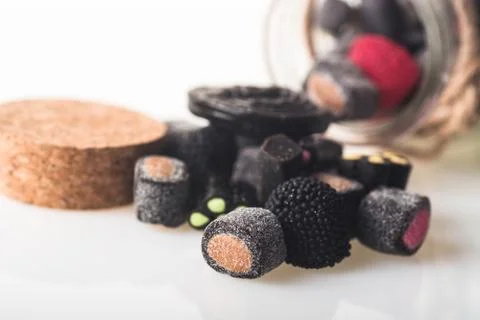 Mixed candy licorice Stock Photos
