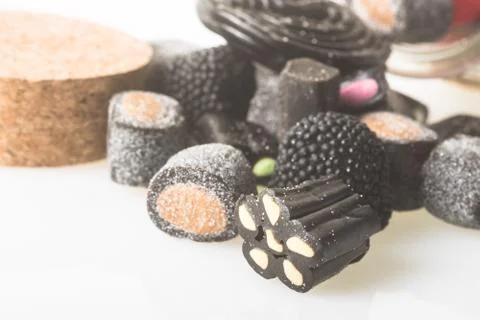 Mixed candy licorice Stock Photos
