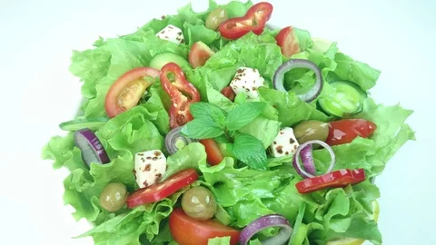 Mixed chef's salad Stockbeeldmateriaal 89825822