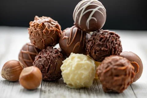 MIXED CHOCOLATE BARS Stock Photos