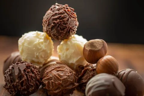 MIXED CHOCOLATE BARS Stock Photos