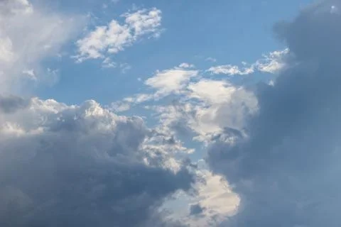 Mixed Clouds, Grey and White Foto stock