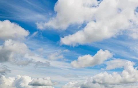 Mixed clouds skyscape Fotos Stock