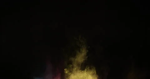 Mixed Color Of Powder Explosion Stock Footage 206043986