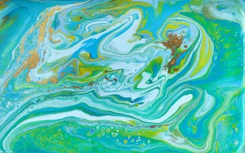 Mixed colored paints background. Ocean ripple style summer pattern. Illustrazione stock