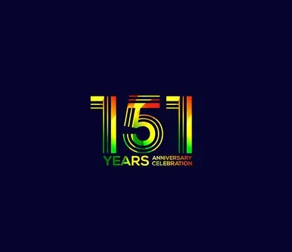 Mixed colors, Festivals Year Anniversary, Party Events, Logo Design Stock Illustration