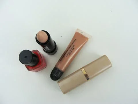 Mixed cosmetics  Foto stock