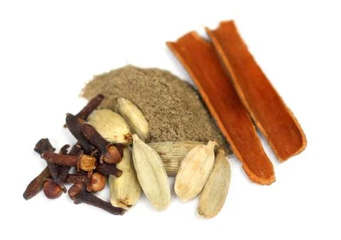 Mixed curry spices Stock Photos