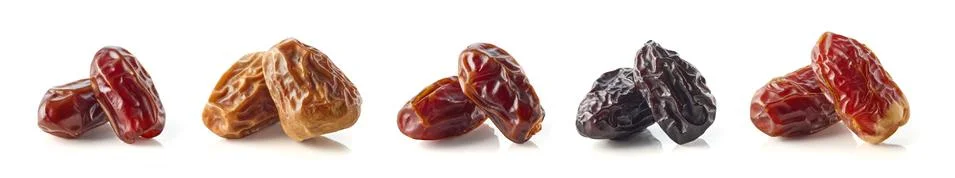 Mixed dated on white background Stock Photos