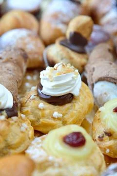 Mixed desserts Stock Photos