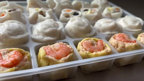 Mixed Dim Sum Video stock 295815897