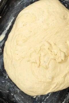 Mixed dough ready for baking Stock Photos