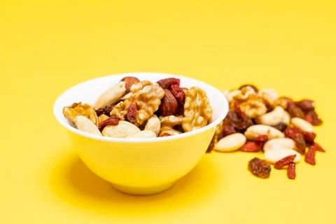 Mixed dried fruit Stock Photos