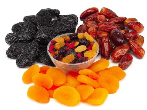 Mixed dried fruit Stock Photos