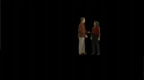 Mixed Duo Chatting Stock Footage 78743