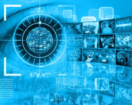 Mixed eye Stock Illustration