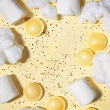 Mixed Flavor Flat Lay Props for Product Branding Stock Photos