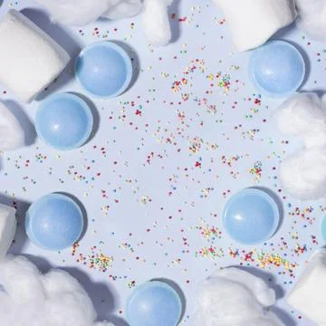 Mixed Flavor Flat Lay Props for Product Branding Stock Photos