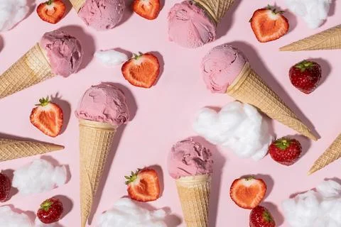 Mixed Flavor Flat Lay Props for Product Branding Stock Photos