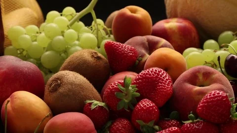 Mixed fruit and vegetables carriage Stock Footage 83676237