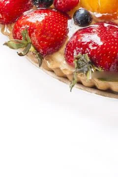 Mixed fruit cake Stock Photos