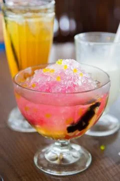Mixed fruit ice Foto stock