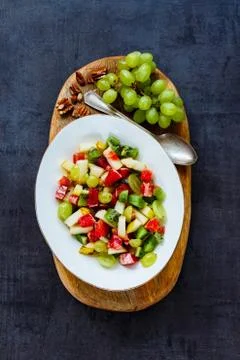 Mixed fruit salad Stock Photos