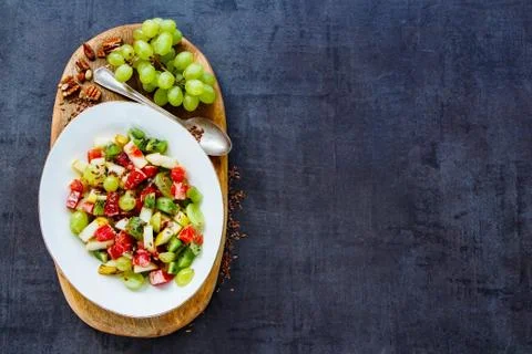 Mixed fruit salad Stock Photos
