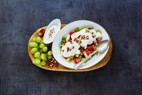 Mixed fruit salad Stock Photos