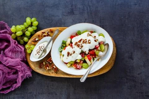 Mixed fruit salad Stock Photos