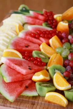 Mixed fruit selection Stock Photos