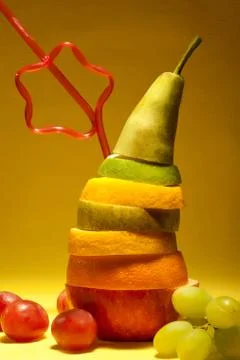 Mixed fruits Stock Photos