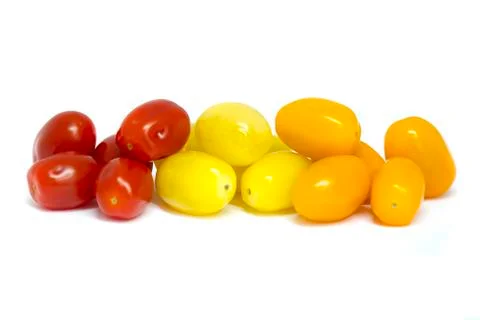 Mixed grape tomatoes Stock Photos