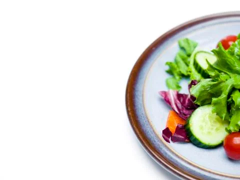 Mixed green salad Stock Photos