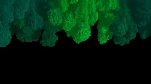 Mixed Green Smoke Transition Stock Footage 100534514