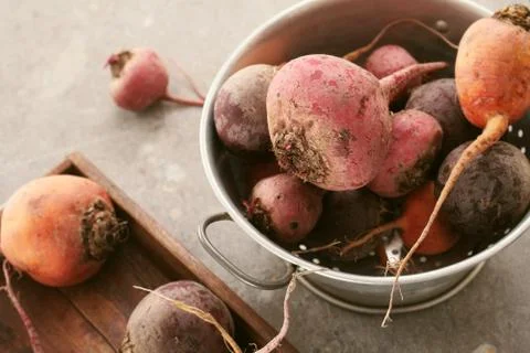 Mixed heritage beetroot Stock Photos