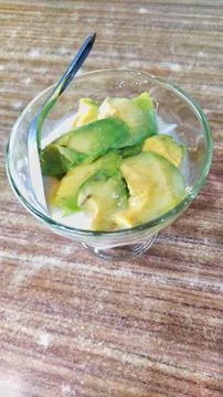 Mixed ice avocado Stock Photos