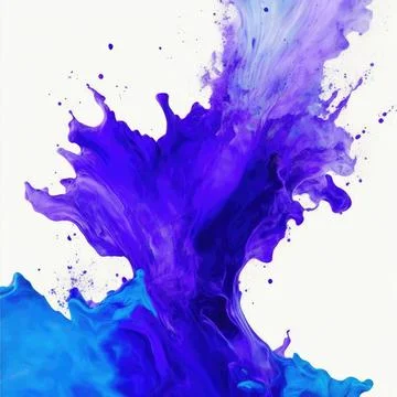 Mixed inks spray, splatter, texture on white surface background Stock Illustration
