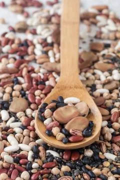 Mixed legumes Stock Photos