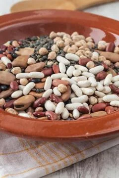 Mixed legumes Stock Photos