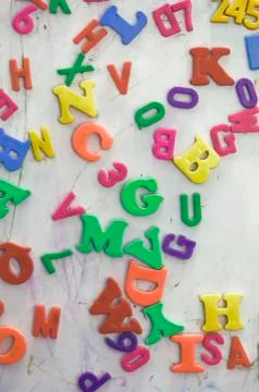 Mixed up letters Stock Photos