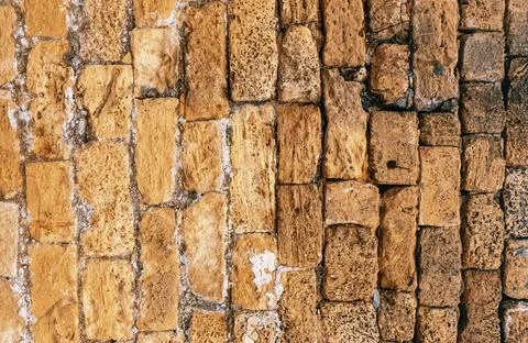 Mixed Light and dark Bricks Texture. Obsolete Background. Photo Stock Photos