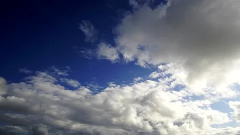 Mixed light clouds til evening, Timelapse Stock Footage 182275453