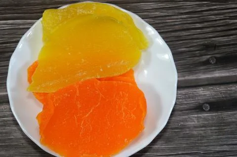 Mixed Mango dried fruit, Dried fruits are fresh fruits that have had most o.. Stock Photos