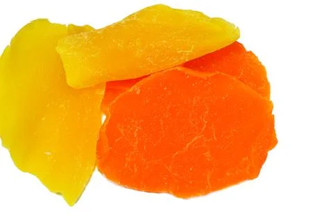 Mixed Mango dried fruit, Dried fruits are fresh fruits that have had most o.. Stock Photos