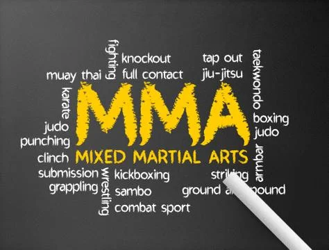 Mixed martial arts Stock Illustration