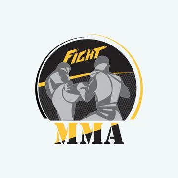 Mixed Martial Arts Stock Illustration