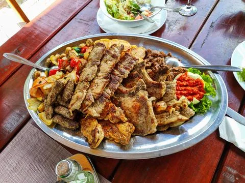 Mixed Meat Platter Stock-Fotos