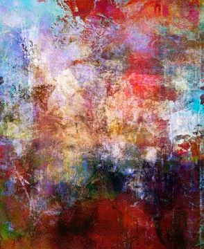 Mixed media artwork Stock Illustration